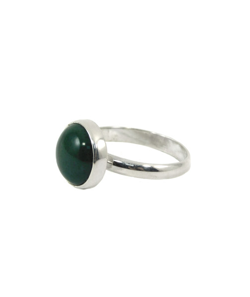 Silver jasper ring