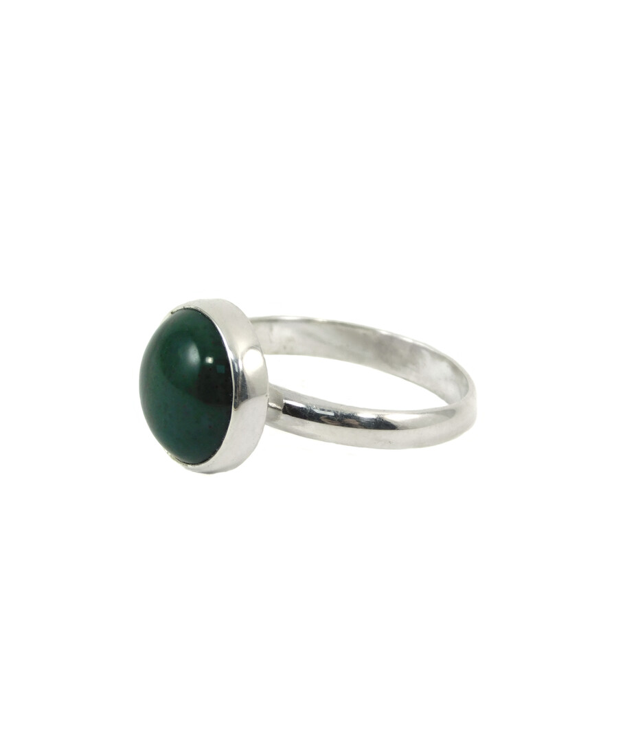 Silver jasper ring