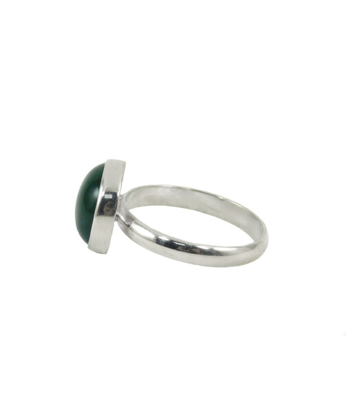 Silver jasper ring