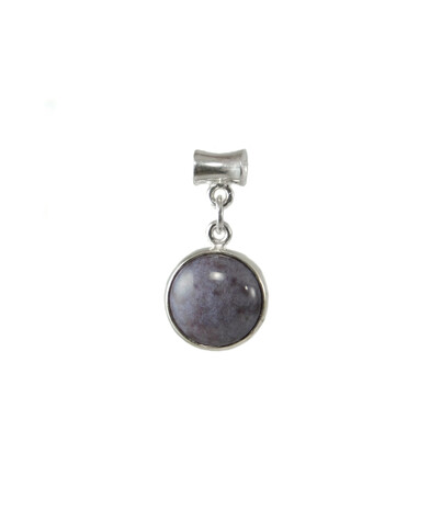 Silver jasper pendant