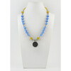 Exclusive necklace &quot;Cornflower&quot; Cat&#039;s eye