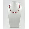 Exclusive necklace &quot;Currant&quot; Quartz facet, Rose quartz facet