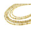 Exclusive necklace &quot;Ilma&quot; Mother of pearl, rice, 5 rows