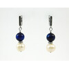 Exclusive earrings &quot;Florida&quot; Pearls, Tiger&#039;s eye