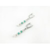 Exclusive earrings Adular, facet, Rock crystal, Amazonite rondel