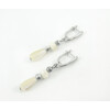 Exclusive earrings &quot;Ella&quot; Mother-of-pearl drop, rondel