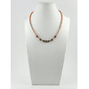 Exclusive necklace &quot;Ilta&quot; Jasper, mother-of-pearl rondel