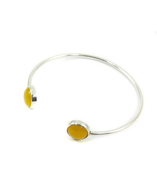 Bracelet Quartz yellow, silver