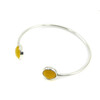 Bracelet Quartz yellow, silver