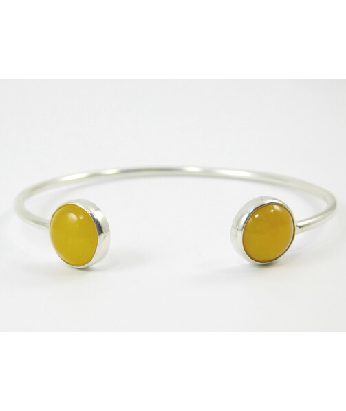 Bracelet Quartz yellow, silver