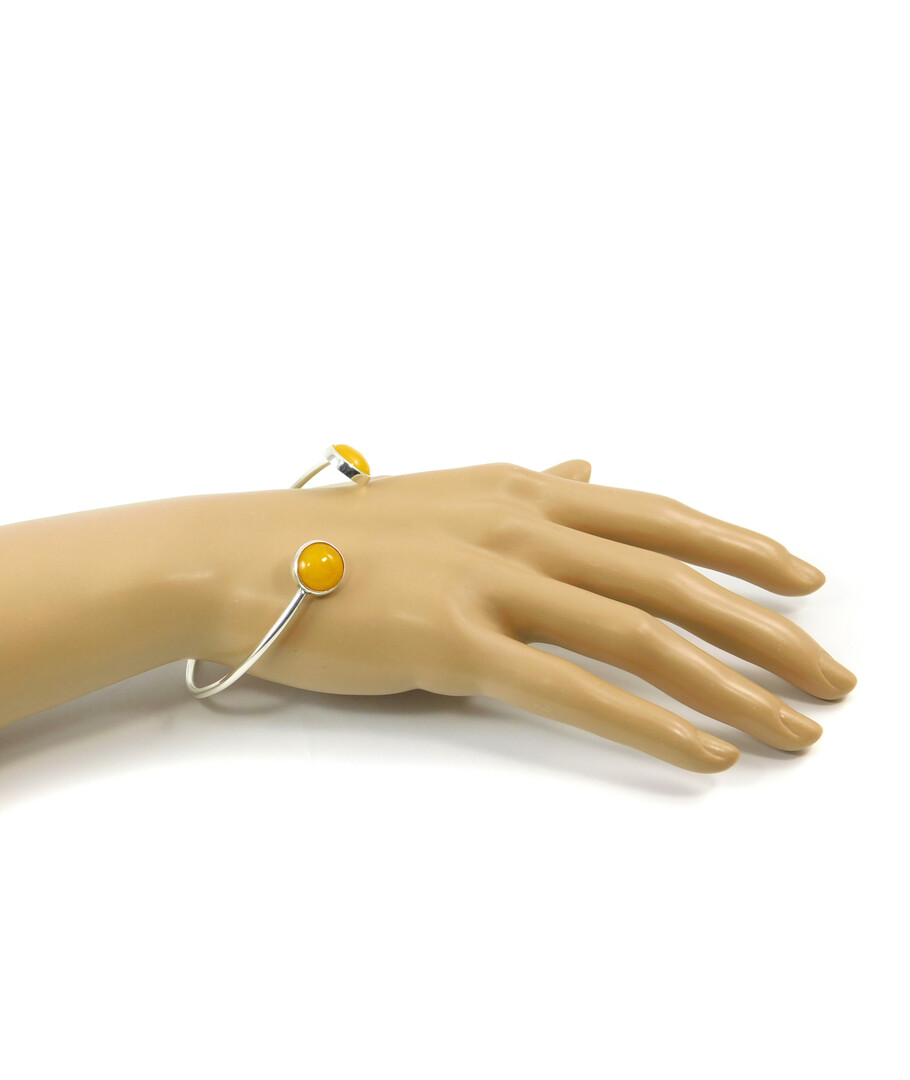 Bracelet Quartz yellow, silver