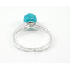 Aquamarine silver ring