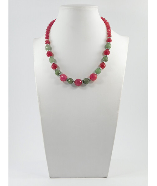 Exclusive necklace "Washington" Quartz face, Jade face