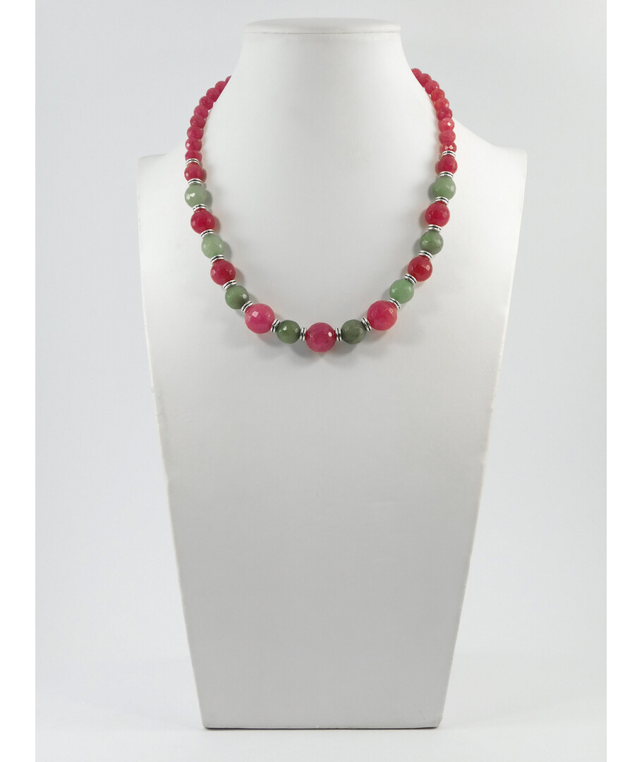 Exclusive necklace "Washington" Quartz face, Jade face