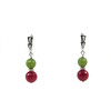 Exclusive earrings &quot;Washington&quot; Quartz face, Jade face