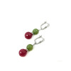 Exclusive earrings &quot;Washington&quot; Quartz face, Jade face