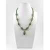 Exclusive necklace &quot;Tanzania&quot; Labrador retriever, Green pearls