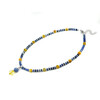 Exclusive necklace &quot;Aidar&quot; Sodalite, rondel, Cat&#039;s eye cube, Citrine