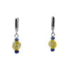 Exclusive earrings &quot;Aidar&quot; Sodalite rondel, Citrine