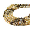 Exclusive necklace &quot;Caramel rows&quot; Mother of pearl, Jasper, 5 rows