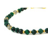 Exclusive bracelet &quot;Silk&quot; Malachite, Topaz facet