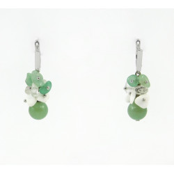 Exclusive earrings "The color of spring" Jade