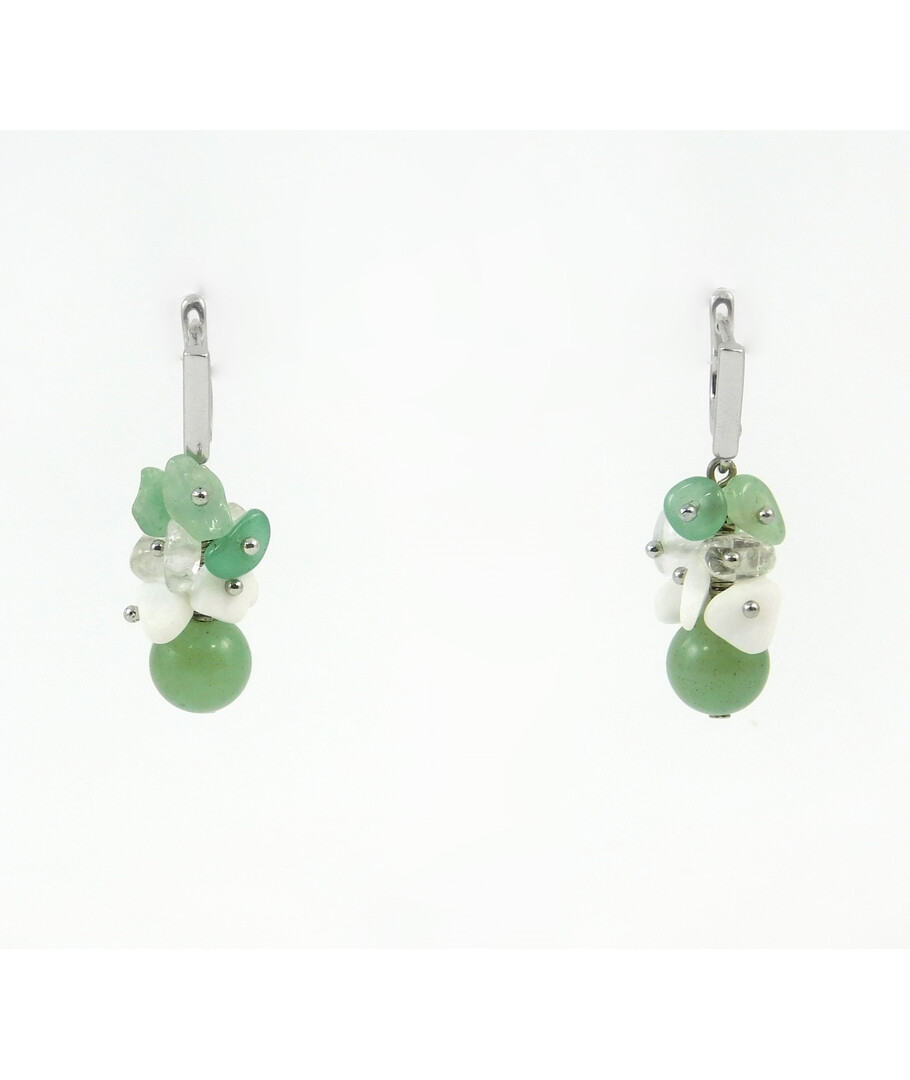 Exclusive earrings "The color of spring" Jade