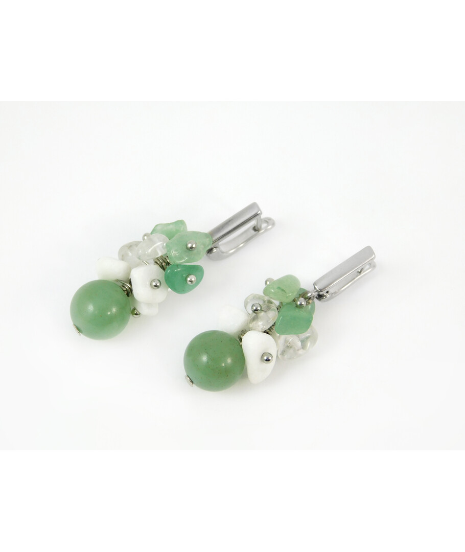 Exclusive earrings "The color of spring" Jade