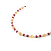 Exclusive necklace &quot;Watermelon&quot; Faceted sun stone