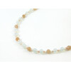 Exclusive necklace &quot;Nameless&quot; Faceted Sunstone, Moonstone