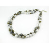 Exclusive necklace &quot;Marble&quot; Kahalong, Jasper, 2 rows