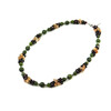 Exclusive necklace &quot;Istanbul&quot; Jadeite, Garnet, Sunstone crumb