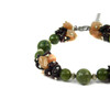 Exclusive bracelet &quot;Istanbul&quot; Jadeite, Garnet, Sunstone crumb