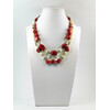 Exclusive necklace &quot;Focus&quot; Coral galotvka, plate rice, Mother-of-pearl