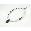 Exclusive necklace &quot;Violet&quot; Agate white