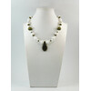 Exclusive necklace &quot;Violet&quot; Agate white