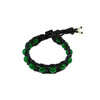 Exclusive leather bracelet &quot;Arrest&quot; Chrysoprase