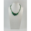 Exclusive necklace &quot;Orkhan&quot; Topaz facet, chrysoprase rondel, needles