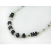 Exclusive necklace &quot;Sleif&quot; Labrador rondel, Agate facet