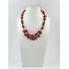 Exclusive necklace &quot;Tira&quot; Coral on a corner