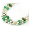 Exclusive necklace &quot;Mariner&quot; Chrysoprase in rock, Pearls, fig