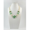 Exclusive necklace &quot;Mariner&quot; Chrysoprase in rock, Pearls, fig