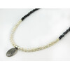 Exclusive necklace &quot;Ethnic style&quot; Pearl, Agate