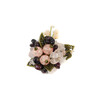 Exclusive brooch &quot;Cherry Waltz&quot; Sugar quartz, Garnet, pink crumb