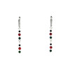 Exclusive earrings &quot;Vyrlytsia&quot; Coral, Onyx, Malachite