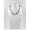 Exclusive necklace &quot;Minister&quot; Amethyst plate. stop, Agate