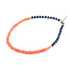 Exclusive necklace &quot;Princess Diana&quot; lapis lazuli, coral tablet pink