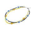 Exclusive necklace &quot;Brave&quot; Sodalite, Zircon, Cat&#039;s eye, 2-row