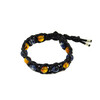 Exclusive leather bracelet &quot;Arrest&quot; Amber, Sodalite