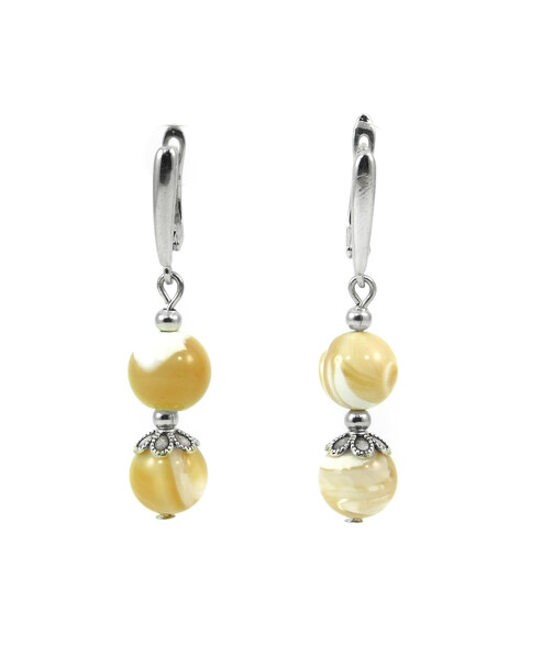 Exclusive "Myrolyuba" mother-of-pearl earrings